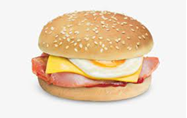 Egg & Bacon Roll Clipart